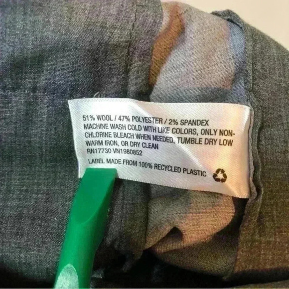 Goodfellow & CO Lightweight Jet Gray Standard Fit Wool Rich Suit Pants NWT - Picture 12 of 13